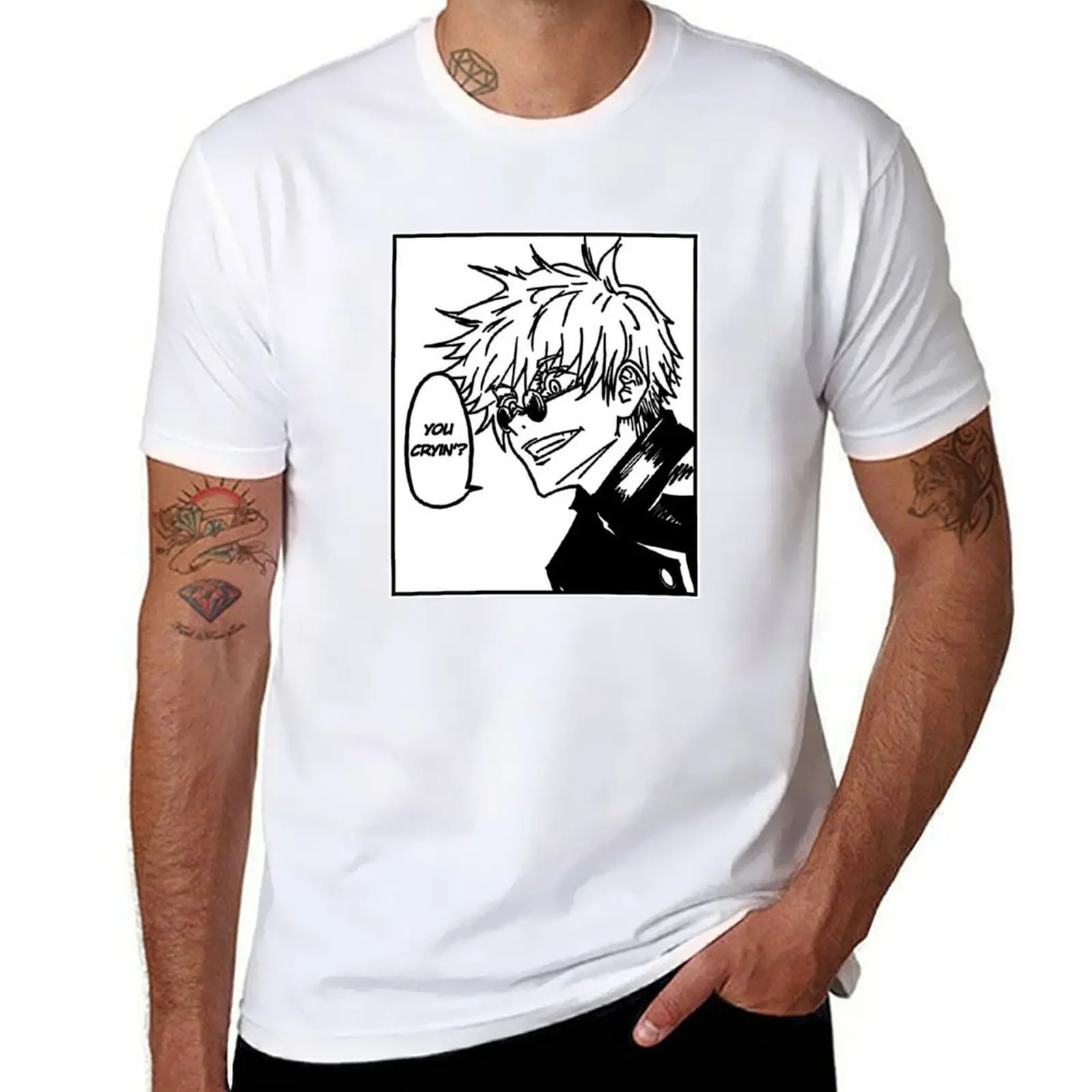 

You Cryin' JJK T-Shirt t shirt man plain t shirt man luxury T-Shirt