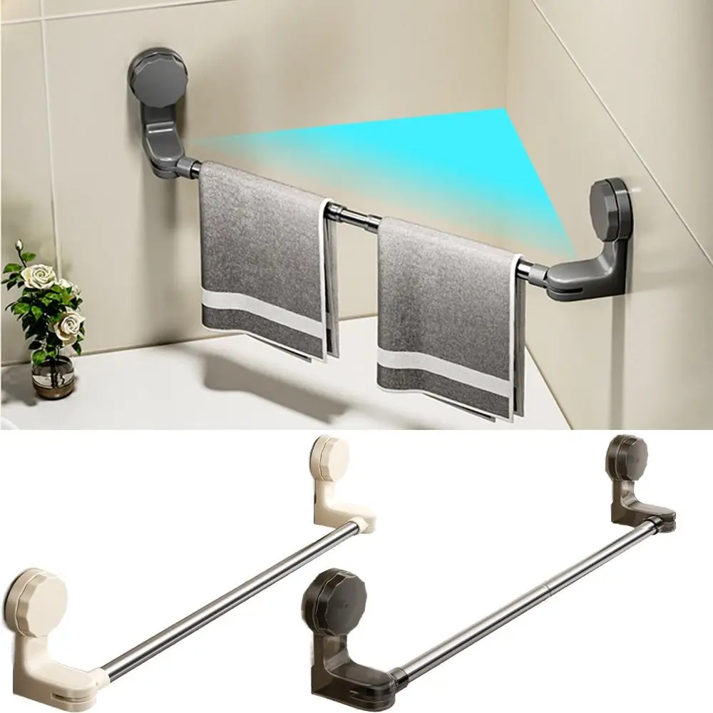 

Настенная вешалка для полотенец на присоске, прочный вращающийся подвесной держатель для полотенец на присоске, большой несущий водонепроницаемый