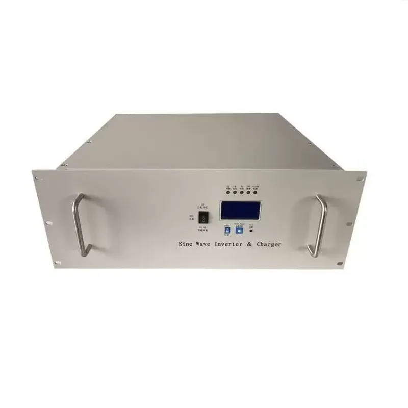 for 6KW Solar Inverter DC48V to AC220V Rack Mount Multi Function Pure Sine Wave Power Converter Off Grid Hybrid System