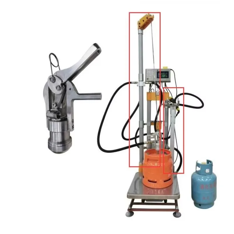 Double Filling Heads of Ex-proof Interlocking LPG Filling Scale Machine