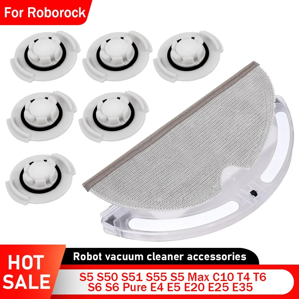Wassertankfilter, Wischmopp-Set, Ersatzteile für Roborock S5 S50 S51 S55 S6 Pure C10 E20 E25 E35 T4 T6 Staubsauger