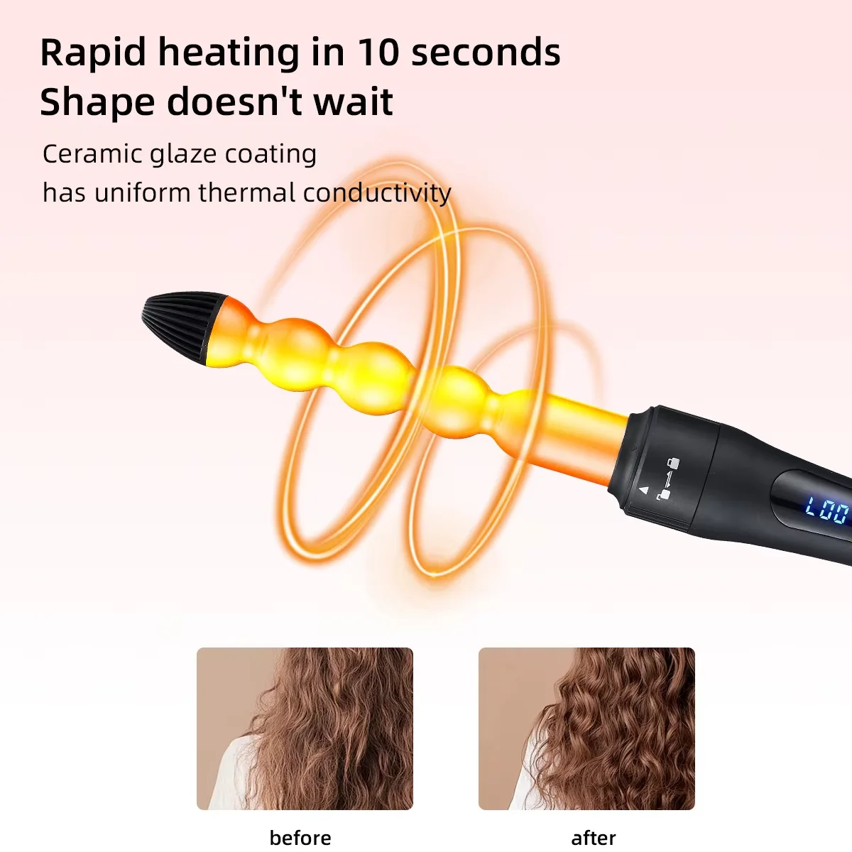 Multifunctional 3 in 1 Interchangeable Hair Curling Wand Set Professional Ceramic Hair Curler Salon Hair Styling Tools for Women
