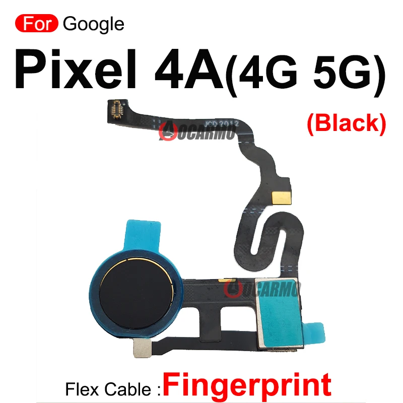 1Pcs White Black Green Blue Pink Fingerprint Sensor Flex Cable Replacement Repair Parts For Google Pixel 5 5A 4A 4G / 5G