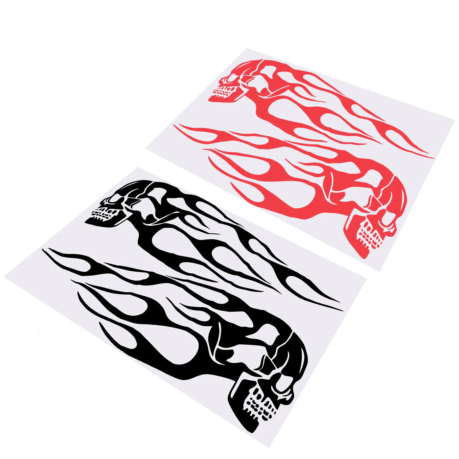 

2 Pairs Motorcycle Oil Tank Sticker BK Material Accessories Durable Waterproof Decal Car Motorbike Fuel Tank Decor