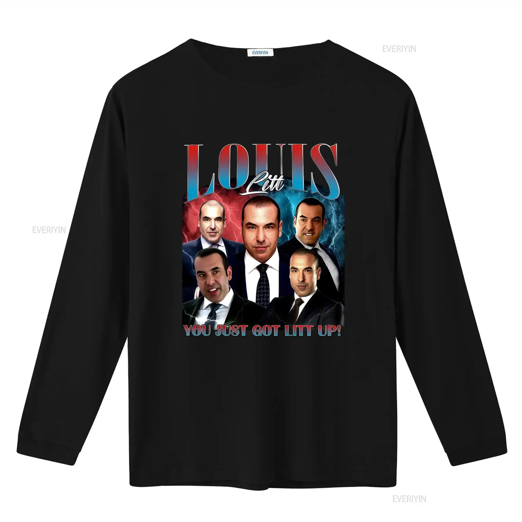 Louis Litt Suits Movie T Shirt You Just Got Up Harvey Specter Fan Tv Show Design vintage Washed Casual Breathable homme fashion