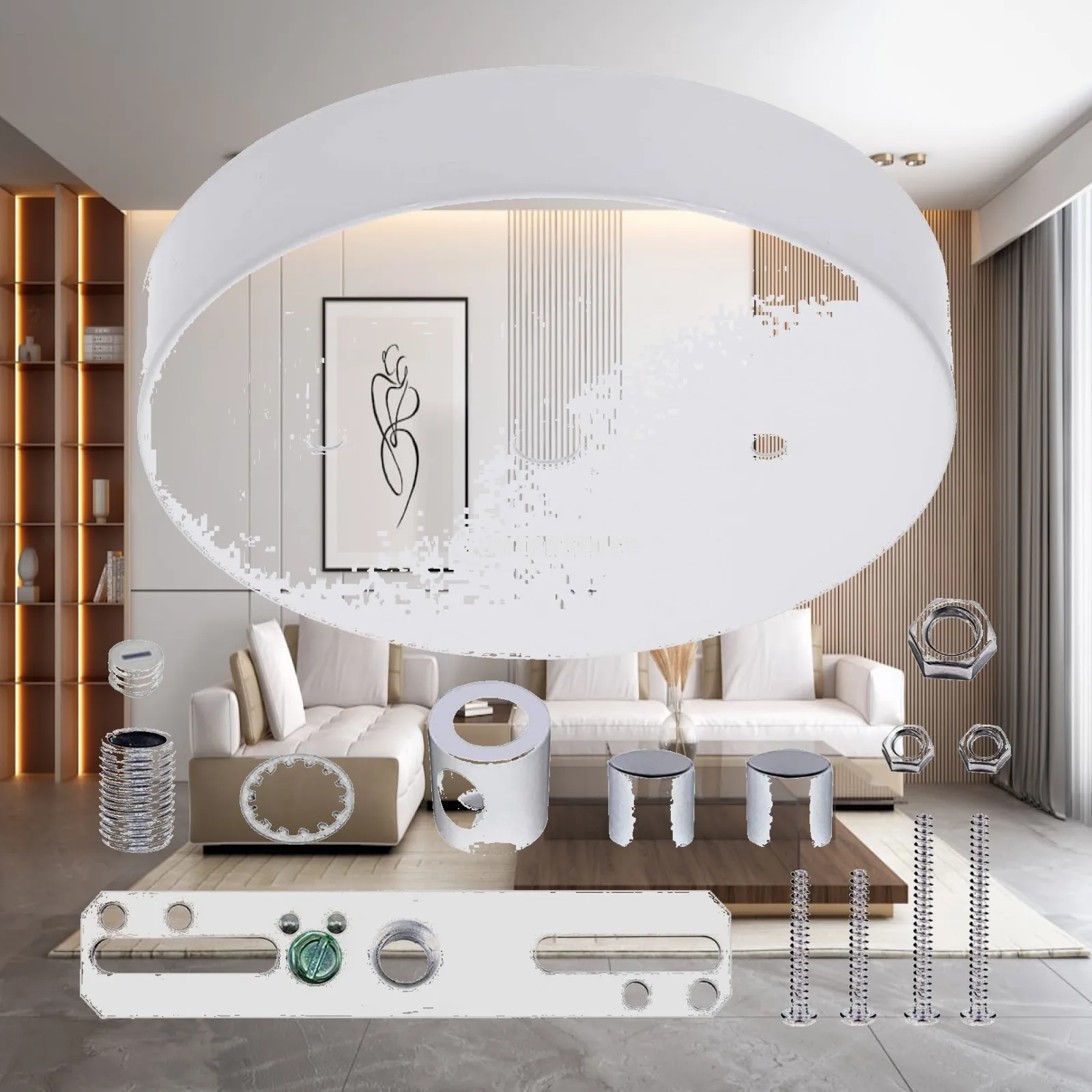 Ceiling Base Iron Pendant Light Accessories Modern Lighting Fixture Kit for Home Dining Room Kitchen