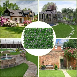 Artificial Hedge Screening With Flowers Expanding Trellis With Leaves And Flowers Expandable Faux Privacy Fence Garden Trellis