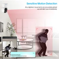 Caméra IP Kerui 8MP/5MP, 1/2/5 pièces, caméra PTZ intérieure, WiFi sans fil, compatible avec Tuya, caméra de surveillance, sécurité domestique, audio bidirectionnel 3
