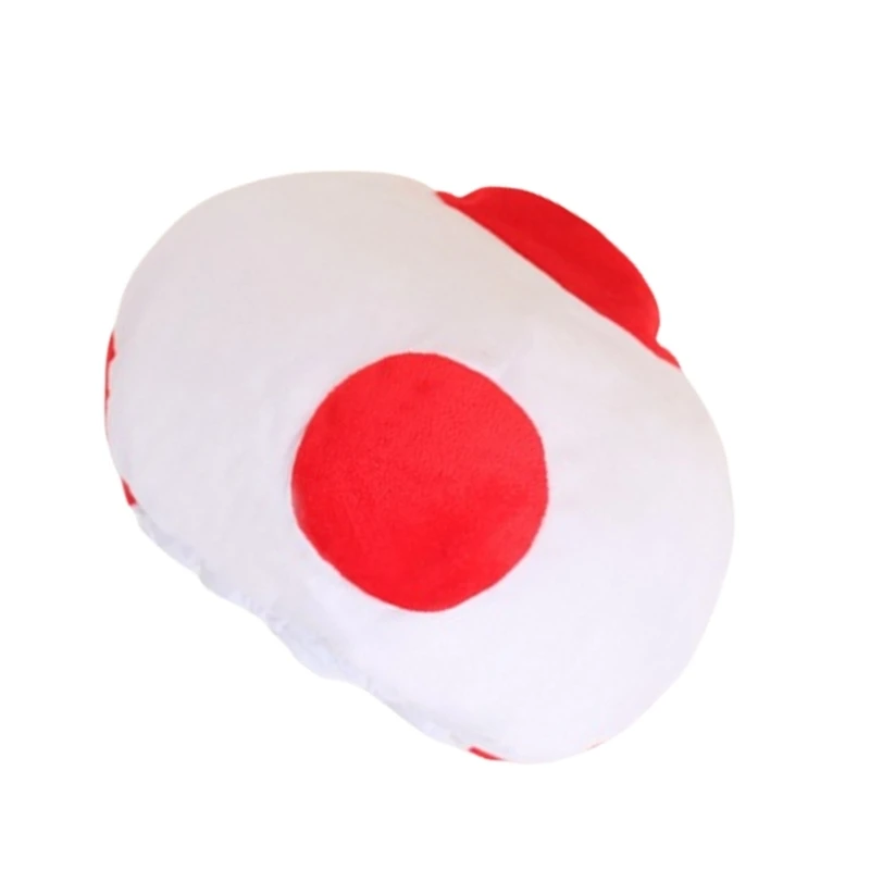 Multiuse Mushroom Hat Soft Warm Plush Hat for All Ages Cosplay Party Accessory