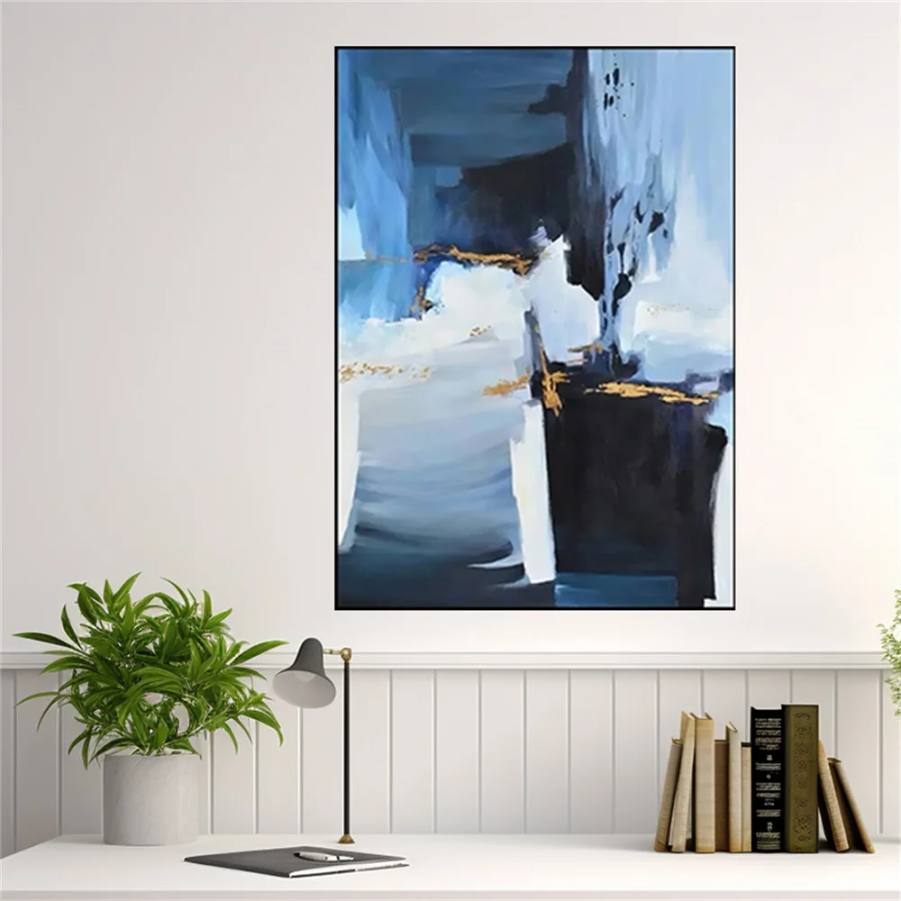 

Nordic Interior Aesthetics Decoration Drawing Modern Hand-Painted Art Abstract Oil Painting Wall Picture Decor Home Aisle Entry
