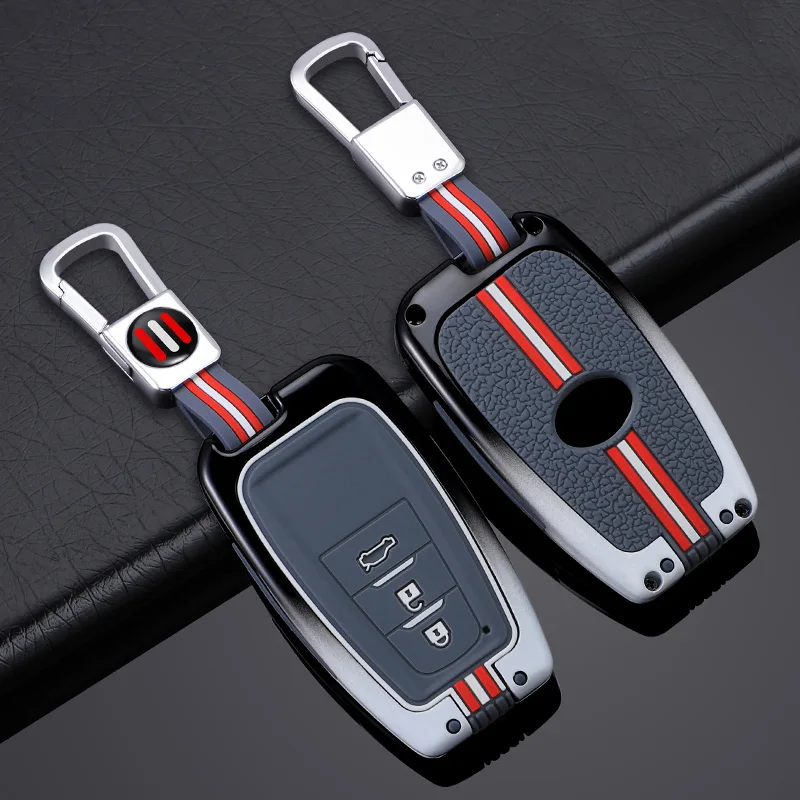 Zink legierung Auto Remote Key Case Abdeckung für Toyota Chr Prado 2017 2018 Prius Camry Corolla Rav4 2020 2022 2023 2024 Autozubehör