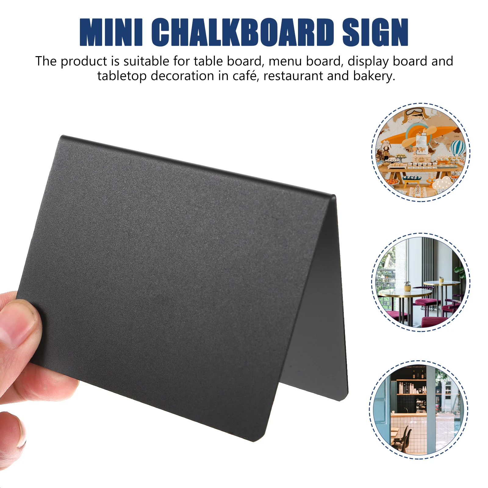 10 Pcs Label Mini Chalkboard Labels Tabletop Signs Pvc Party Message Blackboards Writing for Food