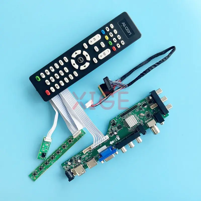 

Controller Board Fit LTN156AT02 LTN156AT03 40-Pin LVDS USB+DHMI+VGA+2AV 15.6" DVB Digital Signal 1366*768 Laptop Display DIY Kit