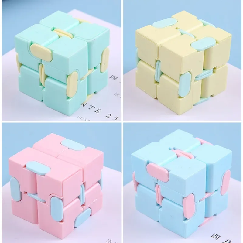 

Infinity Magic Cube Children Adult Autism Anti Stress Relief Funny Hand Game Four Corner Maze Fidgets Decompression Toys