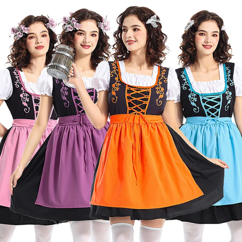 

Oktoberfest Traditional German Beer Festival Munich Cosplay Costumes Traditional German Oktoberfest Maid Costume