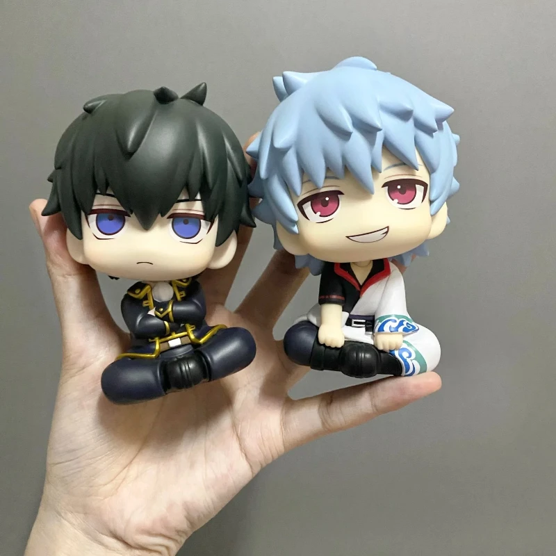 10 سنتيمتر أنيمي نظرة جينتاما نموذج ساكاتا جينتوكي الشكل هيجيكاتا توشيرو عمل أرقام Q نسخة البلاستيكية جمع التماثيل اللعب #2