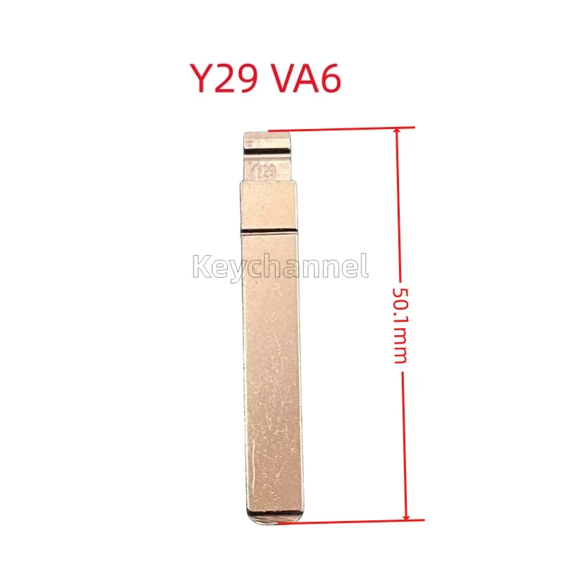 10pcs VA6 Car Key Blank 58# KD Key Blade Y29 Car Key Blank VA2 Key Head for Renault Peugeot 307 Citroen C2 for KEYDIY Xhorse