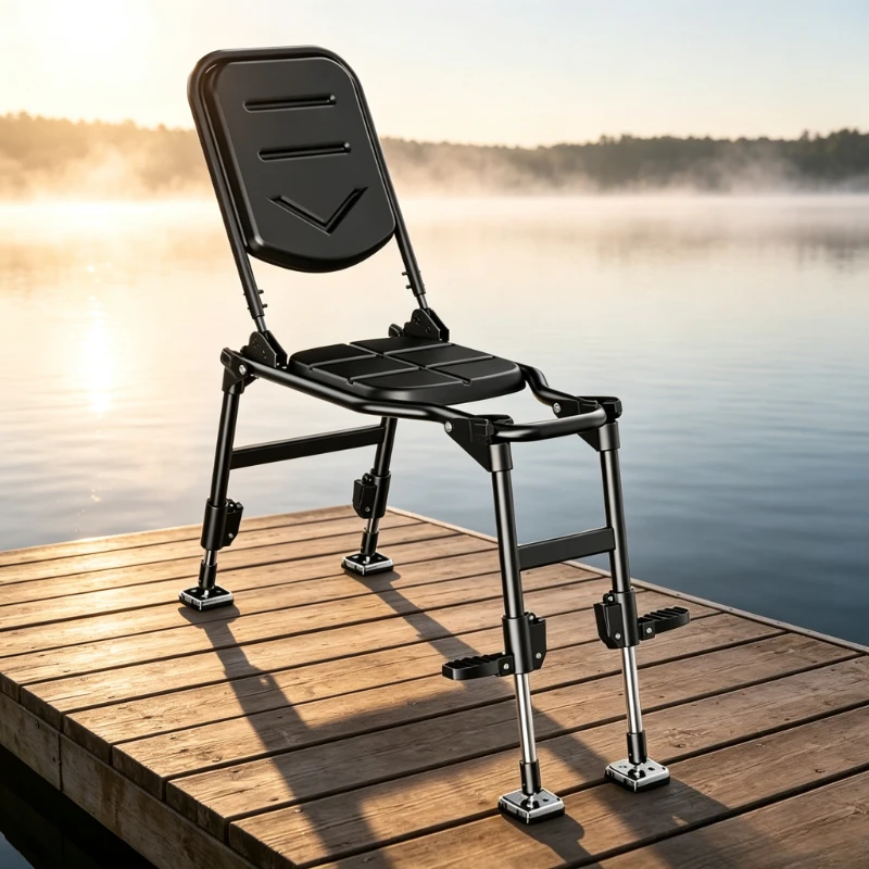 New All-Terrain Knight Fishing Chair, Multifunctional Foldable Portable Fishing Seat, Strong Load Comfortable for Long Sitting