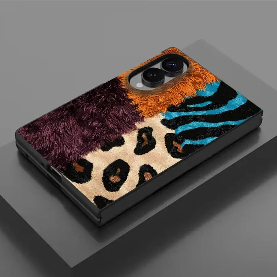 Case for Samsung Galaxy ZFold Wide Z Fold8 ZFold8 Fold 8 Phone Cover Stunning Leopard Print