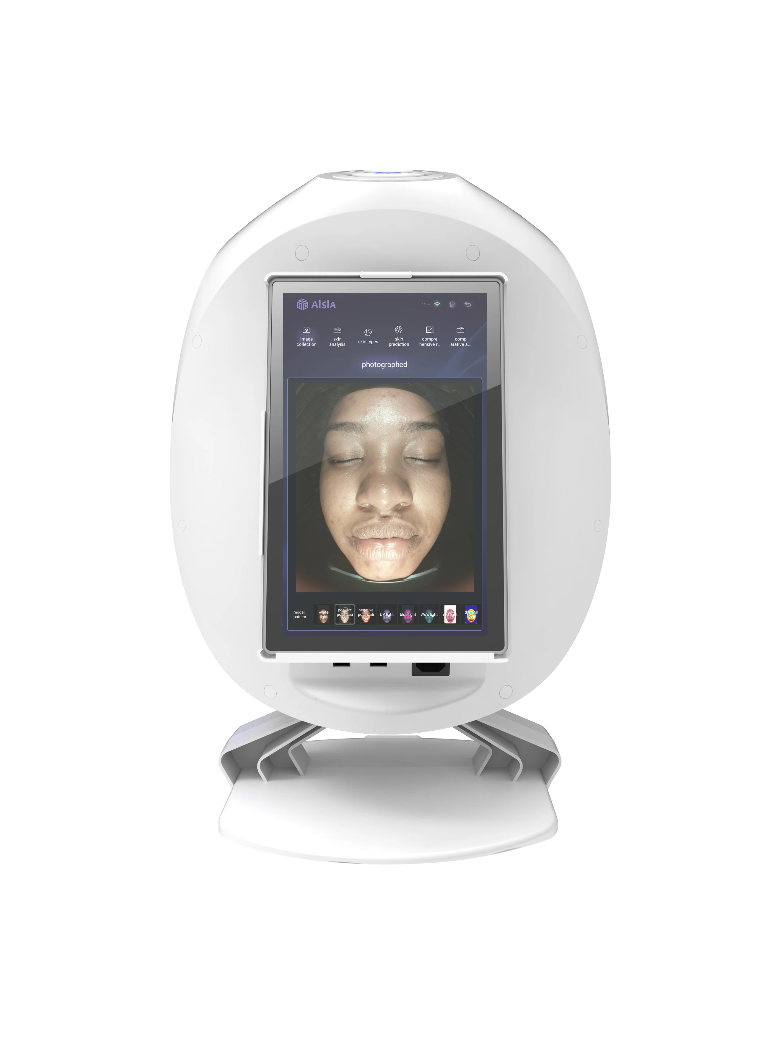 ใหม่ล่าสุด Aisia แบบพกพา 3D Magic Mirror HD Face Skin Diagnostics เครื่องวิเคราะห์ระบบเครื่องสแกนใบหน้าเครื่องวิเคราะห์ผิวสําหรับ Salon