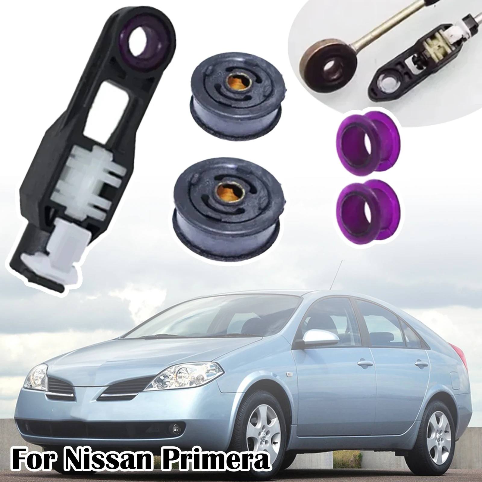 For Nissan Primera Shift Cable Adjuster 5 Speed Adapter Connector Shifter Lever Selector End Linkage ASSY Repair Kit 1997-2016