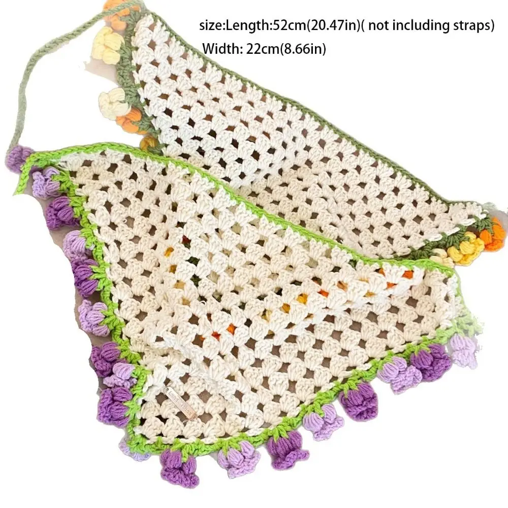 خمر رباط شعر محبوك عقال الأزهار زهرة النساء الشعر وشاح العرقية نمط البوهيمي الكروشيه باندانا السفر