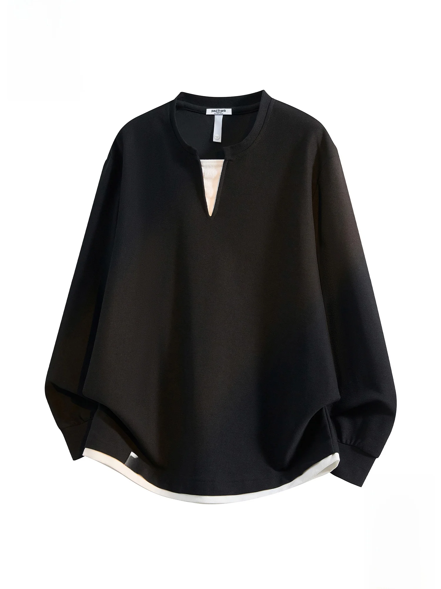 

PaulFrank Loose Fit Long Sve V-Ne T-irt Men's Spring Casual Faion Top Big Mouth Monkey Pattern Comfortable Cotton Po...