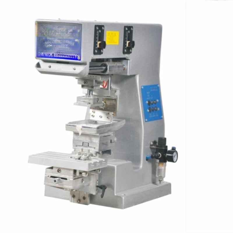 

Mini monochrome seat oil tray oil cup pad printing machine plastic hardware toy printing