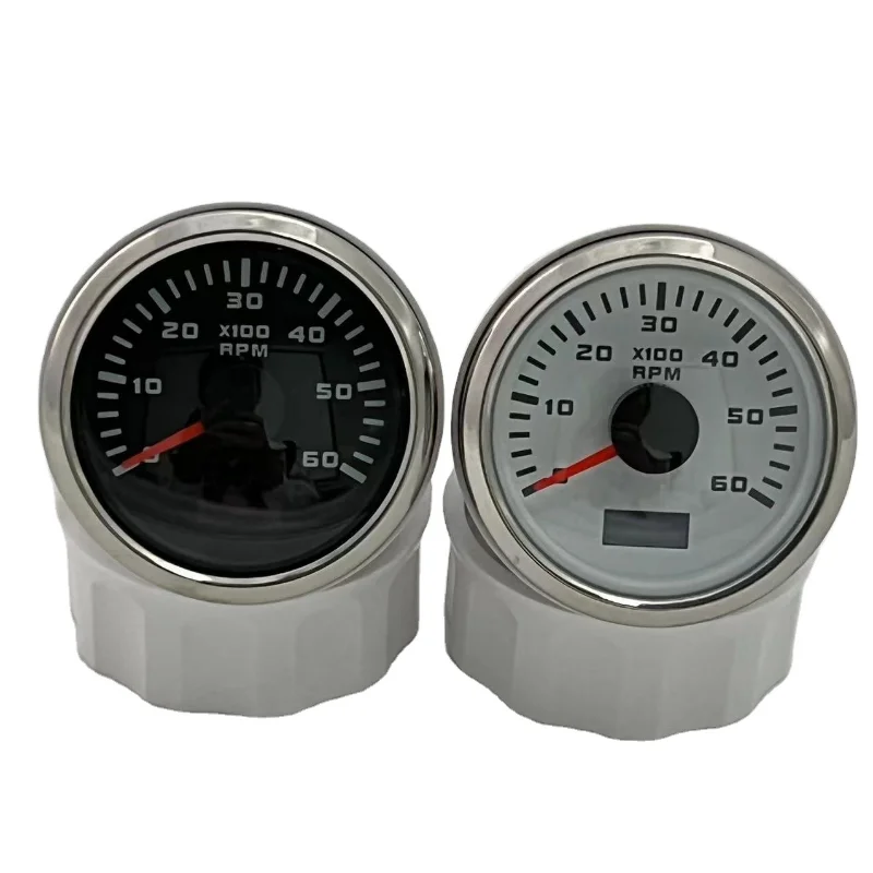 52mm 6000 RPM Simple Installation Tachometer RPM Diesel Engine Tachometer Gauge