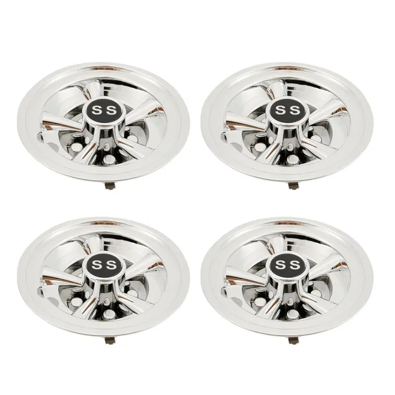 8Inch SS Golf Cart Wheel Covers, 5 Spoke Design Hub Cap For Golf Carts For Club Car, EZGO, -AT35