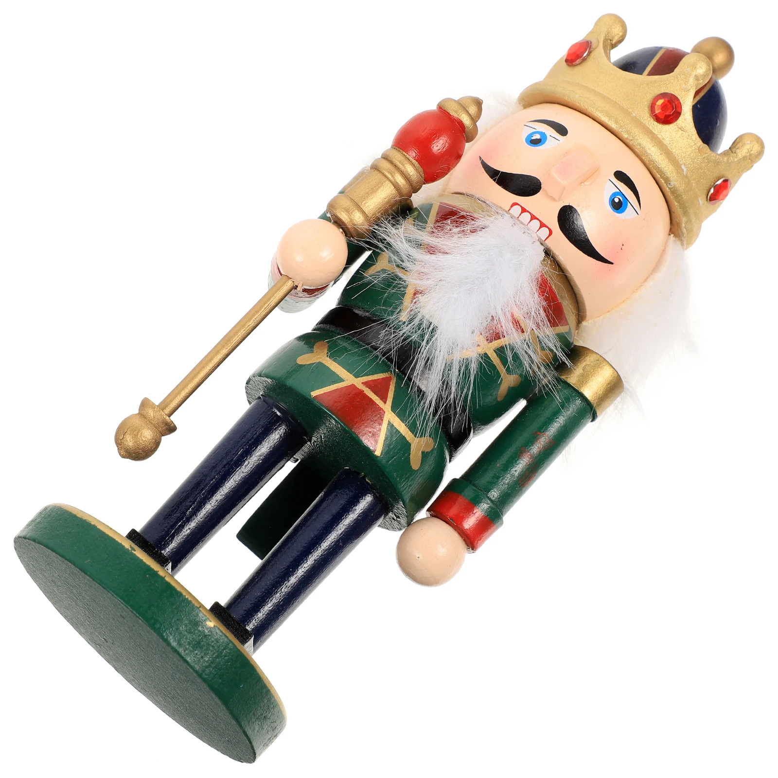 

Xmas Nutcracker Statue Wooden Soldier Craft Ornament Home Decor Gift Wood Xmas Nutcrackers Desktop Christmas Nutcrackers