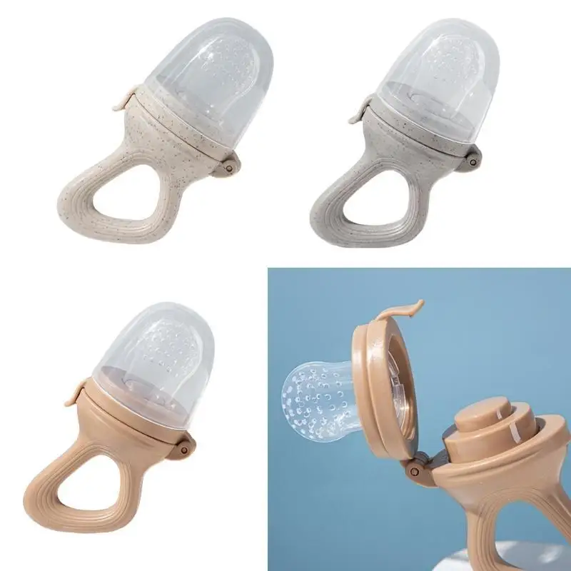 97BE وحدة تغذية فواكه للأطفال/وحدة تغذية طعام مصاصة لعبة تسنين للرضع عضاضة فواكه مجمدة أو طعام طازج لتخفيف التسنين #2