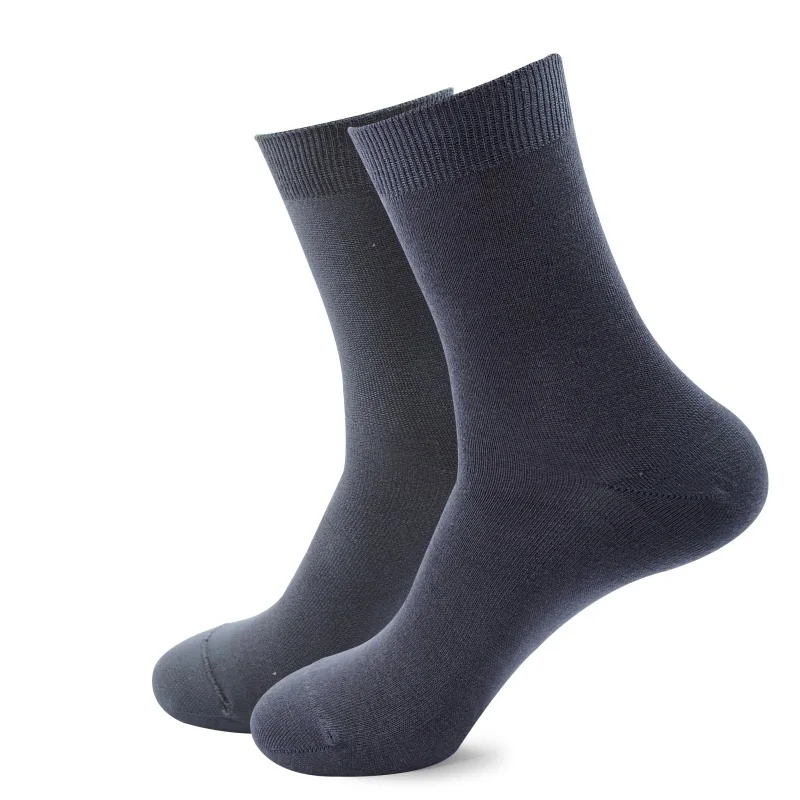 6Pair/Lot Breathable Bamboo Boy Socks for Students Spring Autumn Fashion Solid Business Gentleman Socks for Teenagers