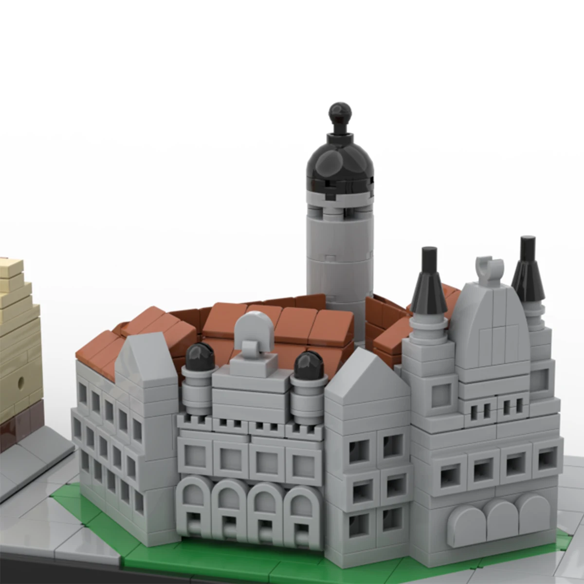 MOC Deutsche Stadt Straßenansicht Bausteine Kinder-Puzzle-Spielzeug Leipzig Skyline Architekturmodell Erwachsenen-Sammlerstück Geburtstagsgeschenk – Detail 4