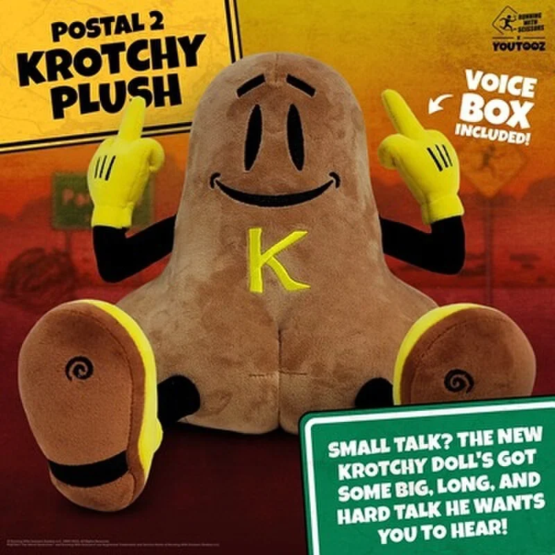 

Postal Movie Krotchy Plush Doll Cult Classic Film Merchandise Soft Stuffed Animal Toy Funny Gift For Men The best gift
