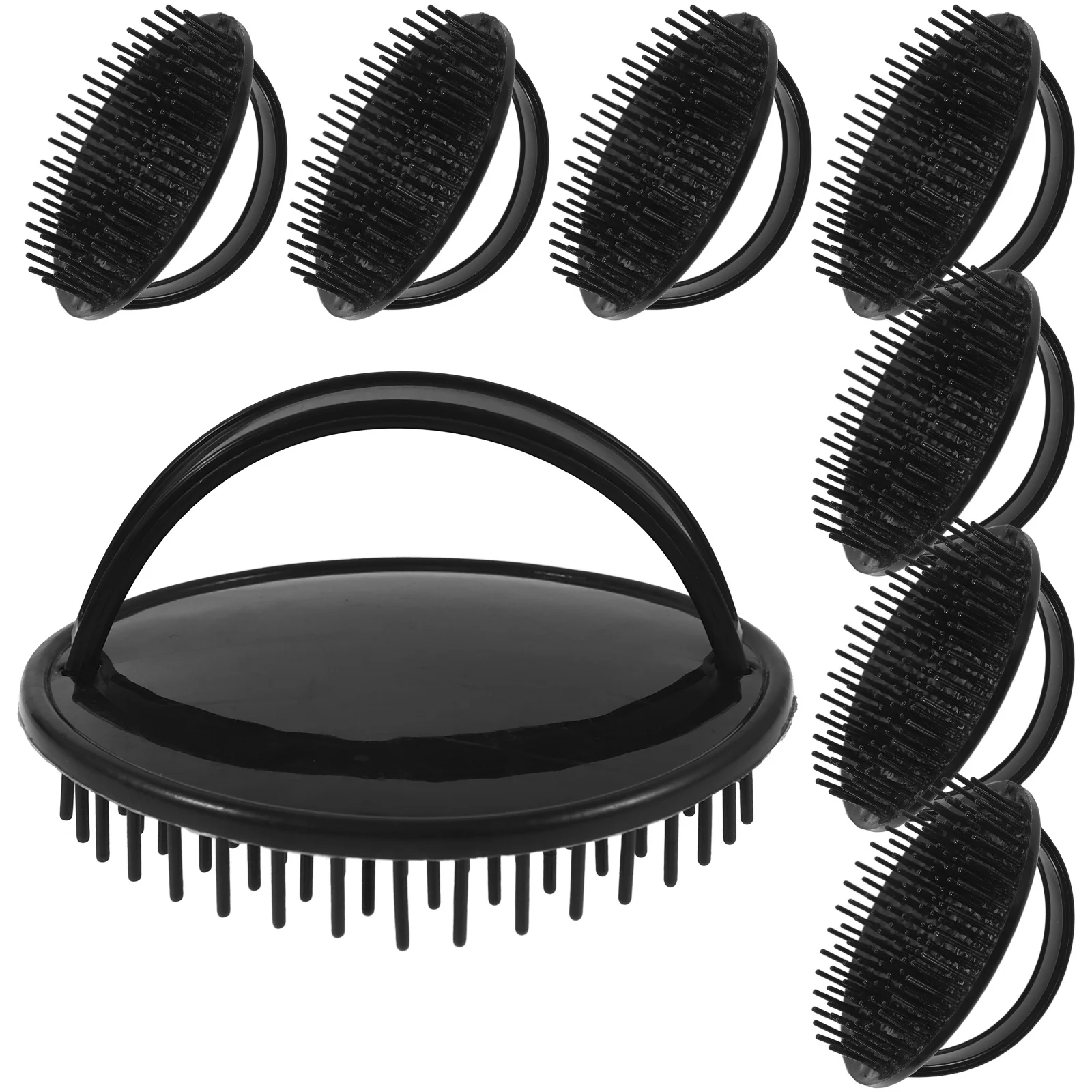 

8pcs Scalp Massage Brush For Dandruff Deep Clean Hair Roots Shower Scrubber Exfoliator Small Shampoo Brush Wet Dry Use Hair Care