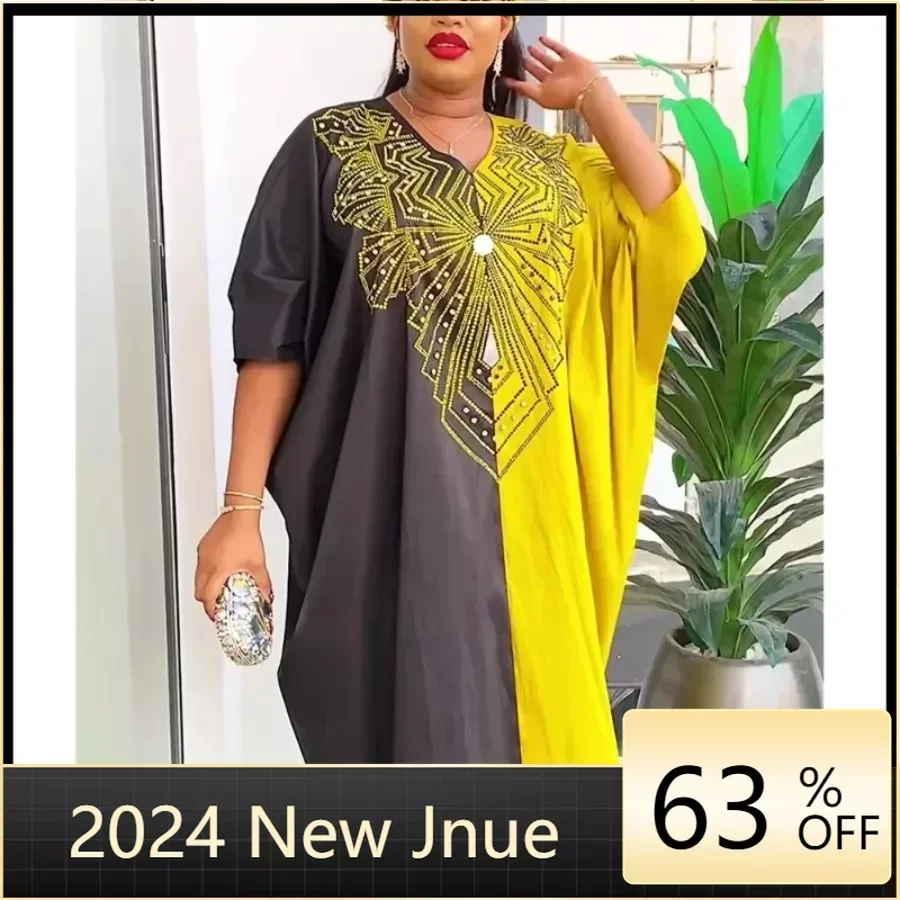 

African Dresses for Women Plus Size Africa Clothes Dashiki Ankara Evening Gown Kaftan Muslim Wedding Party Maxi Long Dress 2024