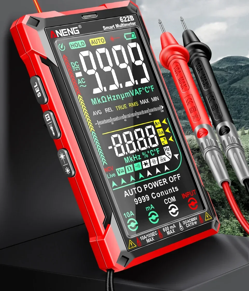 ANENG 622A/622B Smart Digital Multimeter AC/DC Spannung Strom Kondensator Widerstand NCV Spannung Induktion Infrarot Laser Tester – Detail 2