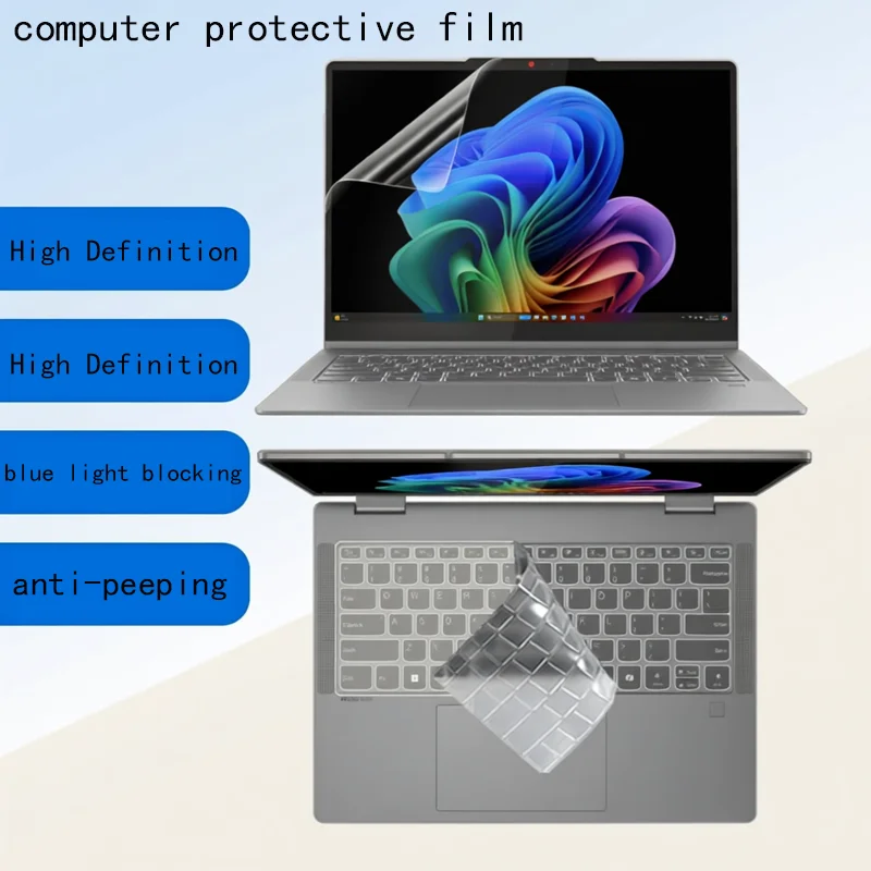

for Lenovo IdeaPad 5 2-in-1 14AKP10 computer screen film 14AHP9 keyboard film 14IRU9 anti reflective 14IAL10 protective film