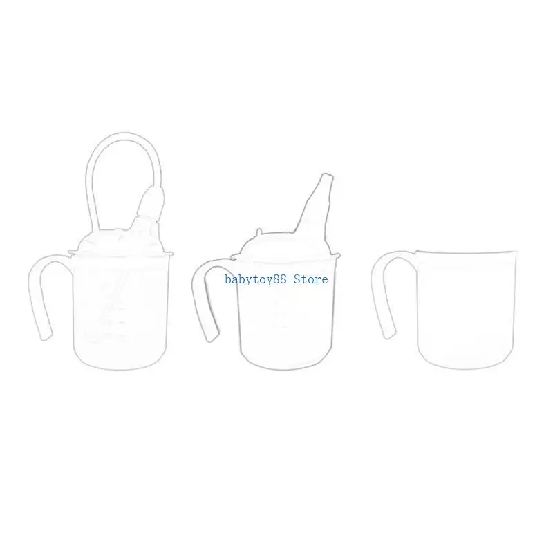 

Y4UD Adult Sippy Cup with Straw for Liquids Water fits for Disabled Elderly Bedridden