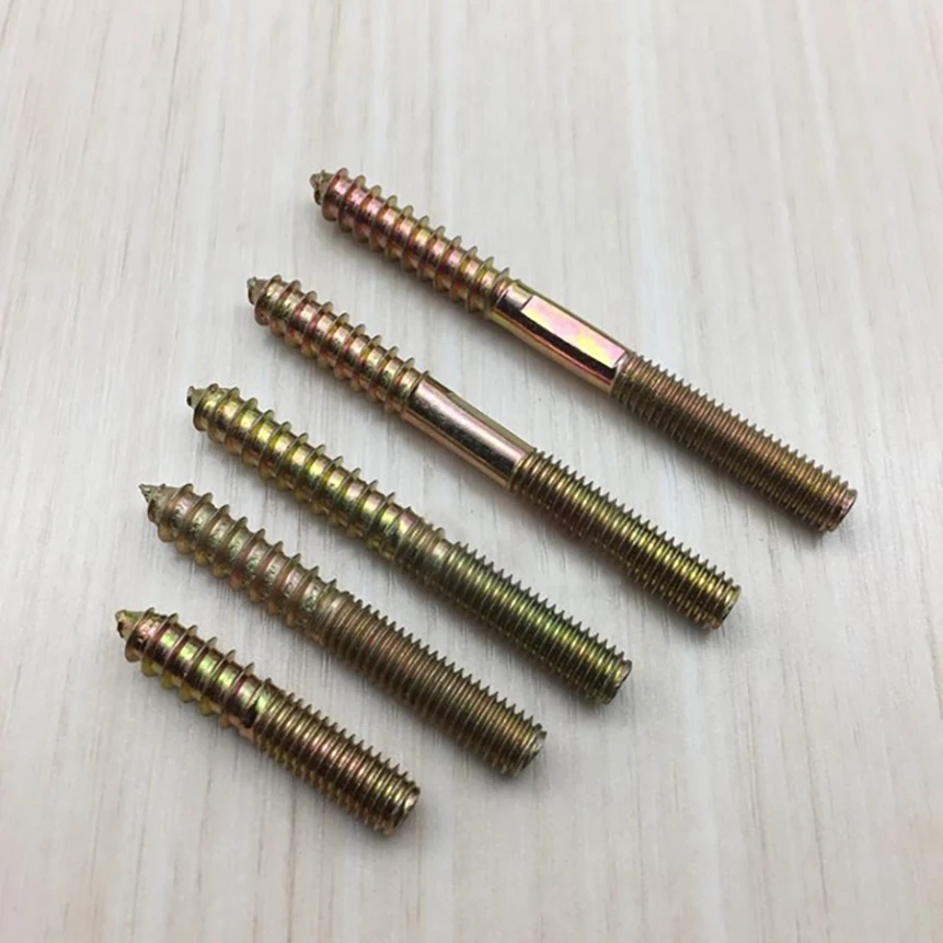 Double Headed Self Tapping Screws For Furniture, Sofas, Tables, Chairs, And Stairs, Connecting Screws M4-M10 at The Tip and Tail