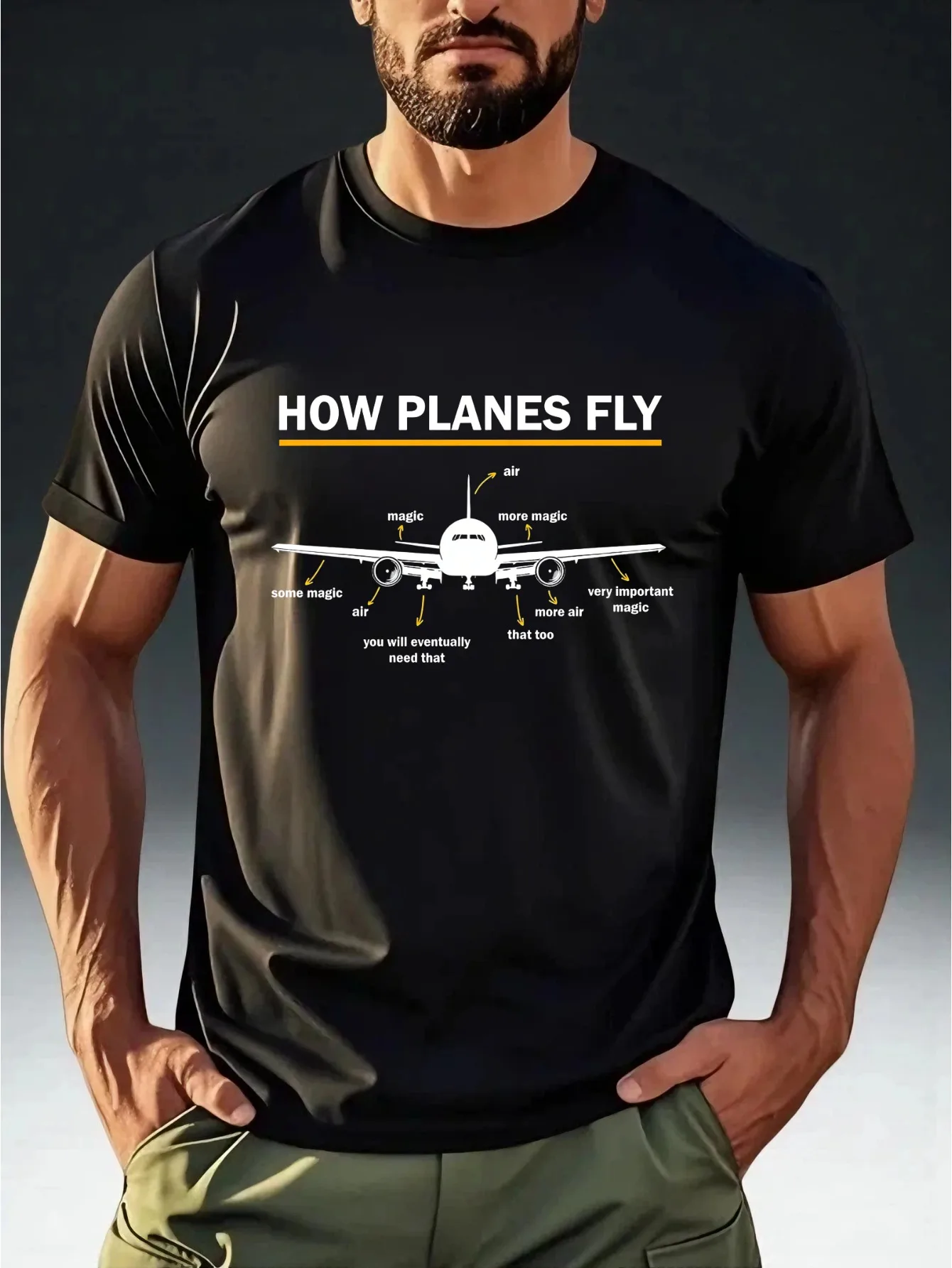 Men's Funny Aviation T-Shirt 