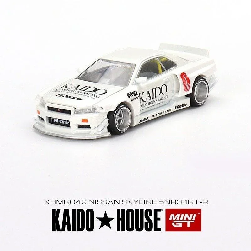 MINIGT KAIDO HOUSE 1:64 Nissan Skyline GTR R34 R32 R35 Alloy Diecast Car Model Toys Collection Christmas Gift TSM Model