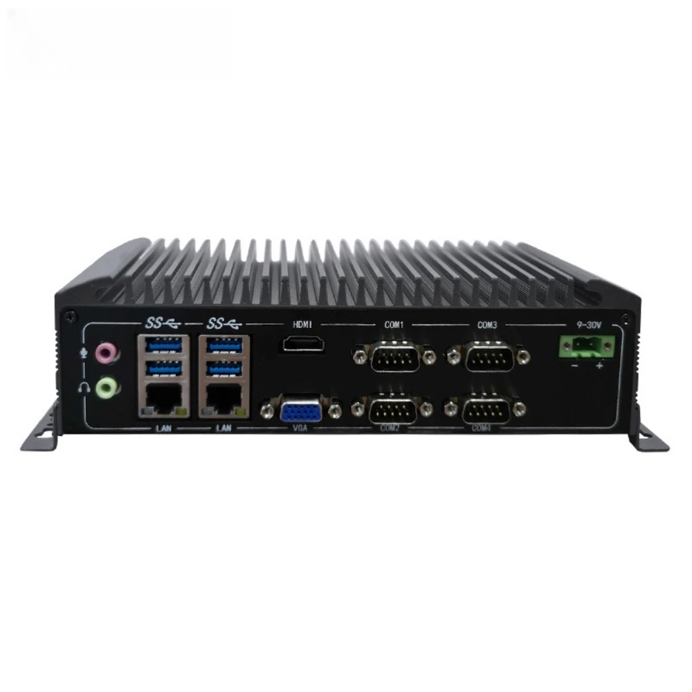 Embedded fanless industrial control host low power mini industrial computer, fourth generation i5 processor