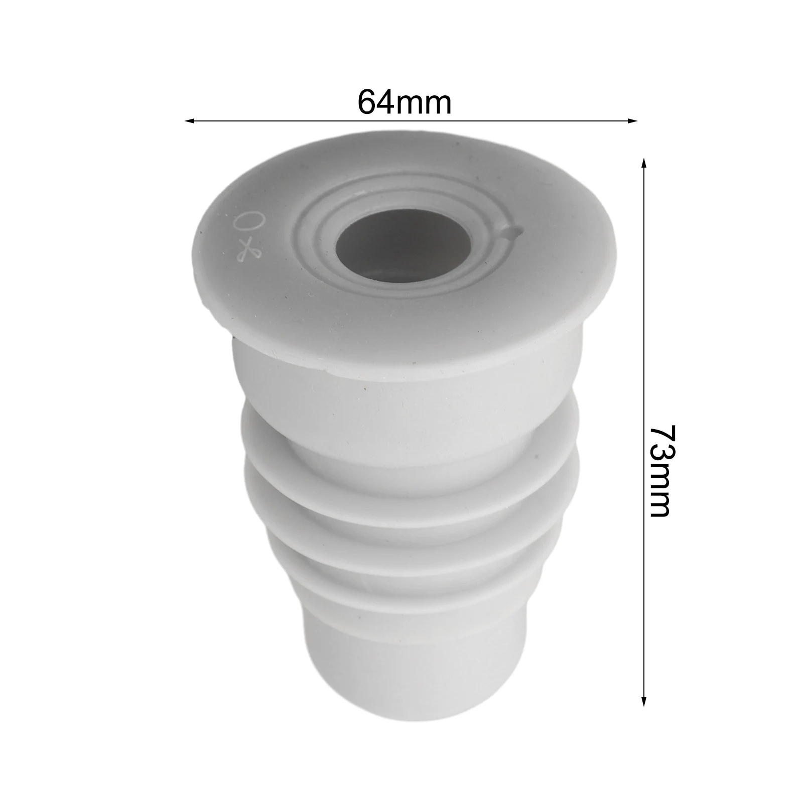 7-Layer Upgraded Silicone Drains Sewer Pipe Sealing Ring Anti-Odor Waterproof Sealing Plug 53x78mm 64x73mm For Wash Basins