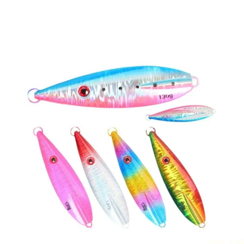 

U2JB Metal Cast Jigging Lure Slow Sinking Fishing Baits High Reflective Baits Casting Jigs Fishing Tackle