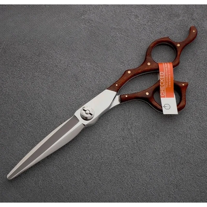 

Professional Wooden Handle Hair Scissors Barber Scissor Japanese VG10 Hairdressing Cutting Shears
