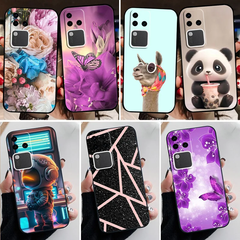 For Vivo V30 Pro Case V2319 Cute Fashion Cartoon Back Cover Soft Silicone Phone Case For vivoV30 V 30 30V V30Pro 5G V2319 6.78