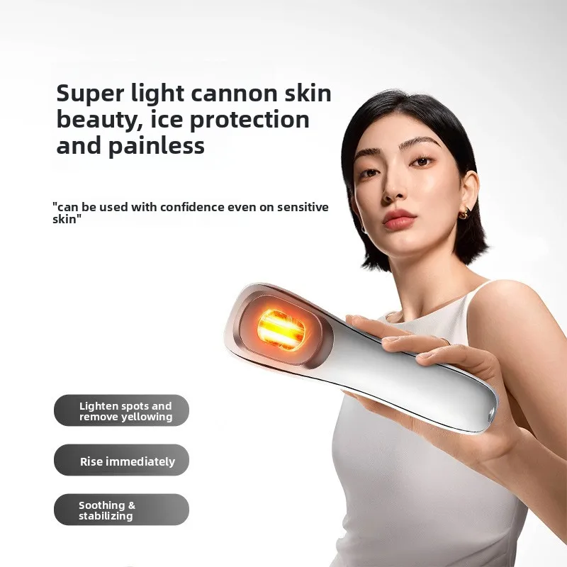 Microcurrent Lifting Beauty Machine Light Therapy Whitening Anti-spot Firming Hot Compress Facial Device