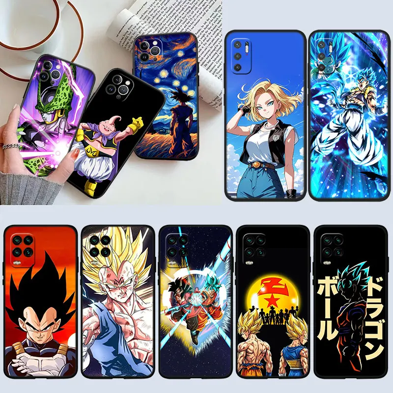 FX27 Dragon Ball Vegeta Shell Phone Case for Samsung Galaxy S20 S21 S22 Ultra FE Plus A21S A22 A24 A25 A26 A30 A30S A31